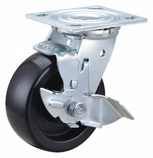 Plate Caster Swivel Polyolefin 6 1/2 H