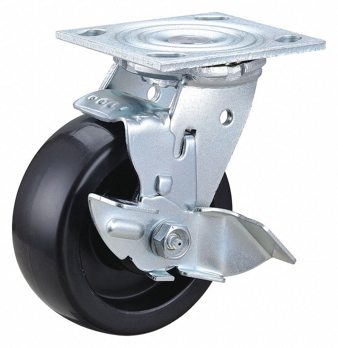 Plate Caster Swivel Polyolefin 6 1/2 H