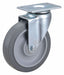 Plate Caster Swivel Rubber 6 3/16 H