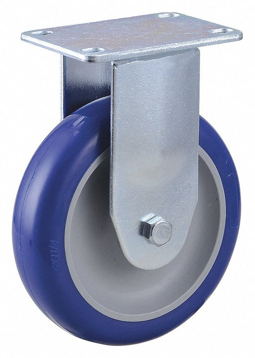 Plate Caster Rigid Polyurethane 6 3/16 H