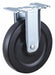 Plate Caster Rigid Rubber 5 7/8 H