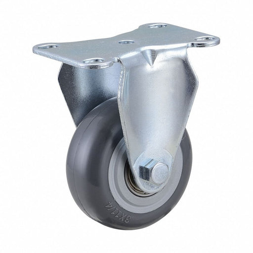 Plate Caster Rigid Polyurethane 4 1/4 H
