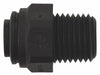 Strt Polypro Push-Fit1/4 MNPT1/4 PK10