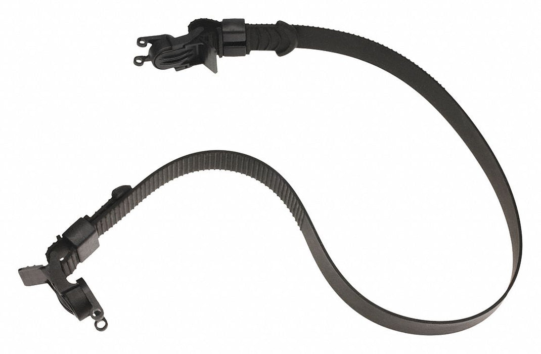 Goggle Strap Assembly Black Rubber