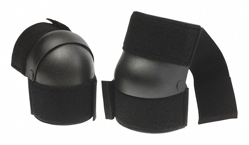 Knee Pad UNIV Hook/Loop Black PR
