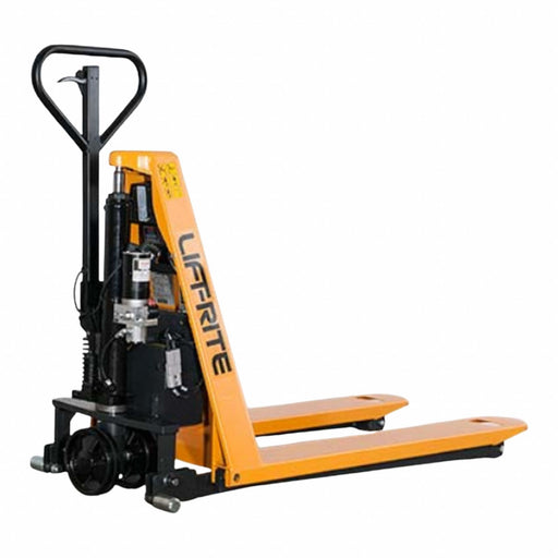 High-Lift Pallet Jack 50 in H 12V DC