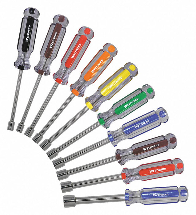 Solid Round Shank Nut Driver Set