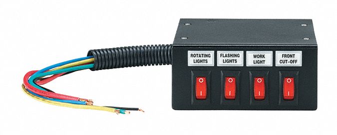 Switch Box 12V 4 Terminals Lamp Cap. 20A