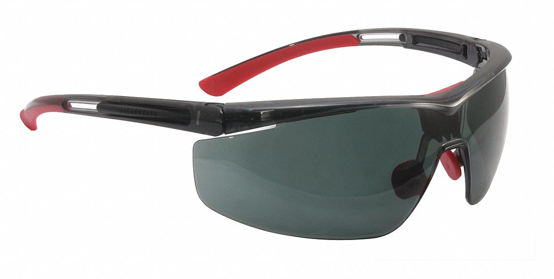 Safety Glasses Smoke Lens Black Frame