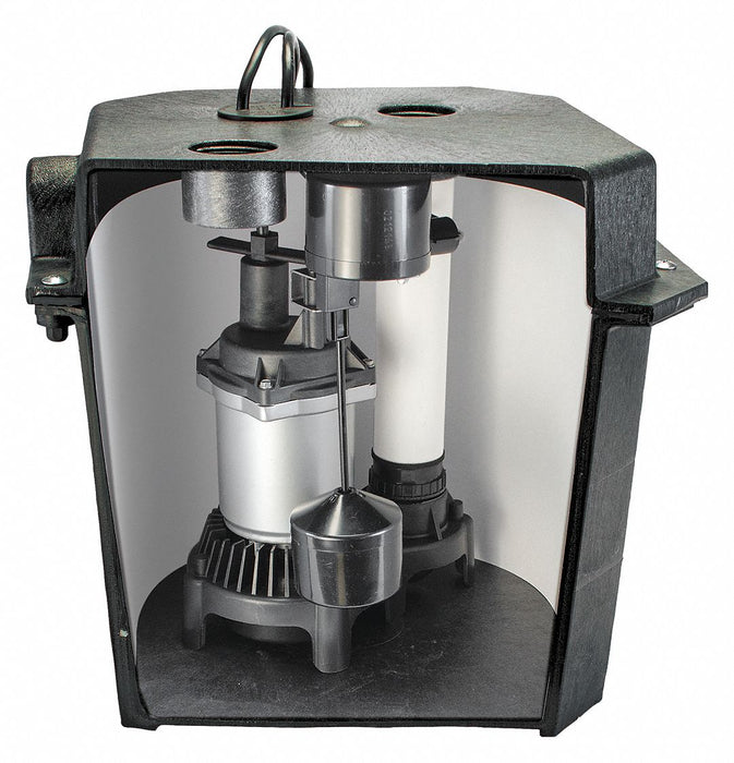 Sink Drain Pump System Piggyback 1/3 HP