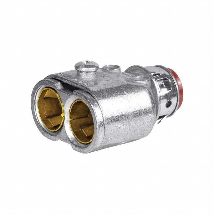 3/8 ARMORED CABLE DUPLEX CONN .47 - .61
