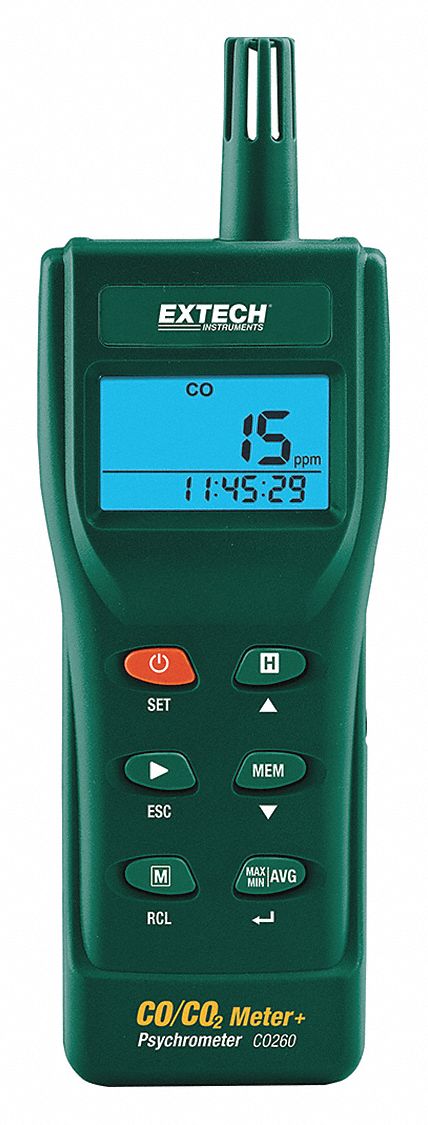 CO Detector -5 F to 140 F LCD