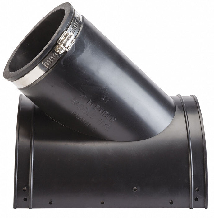 Flexible Tap Saddle Wye PVC 4 Pipe Size