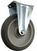 Plate Caster Rigid Rubber 7 5/16 H