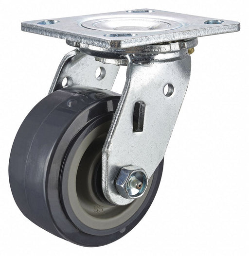 Plate Caster Swivel Polyurethane 5 5/8 H