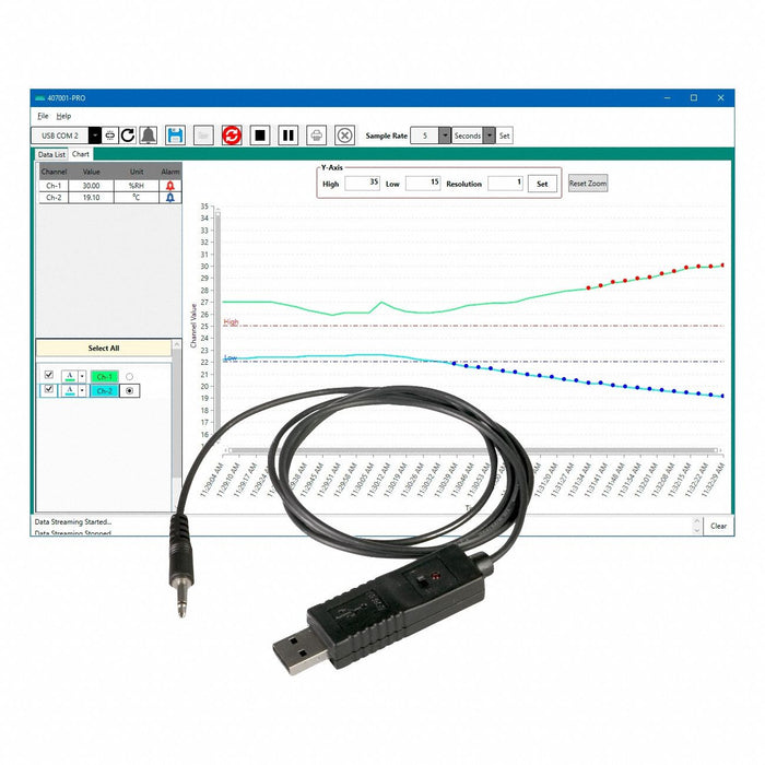 Data Acquisition Software and Cable
