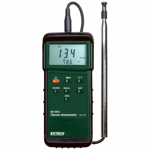 Anemometer 40 to 3 940fpm 32 to 122F