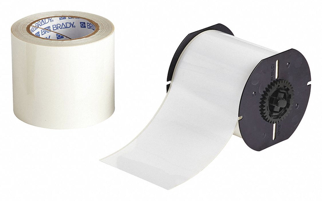 ContinuousLabelStock White Gloss 4inW