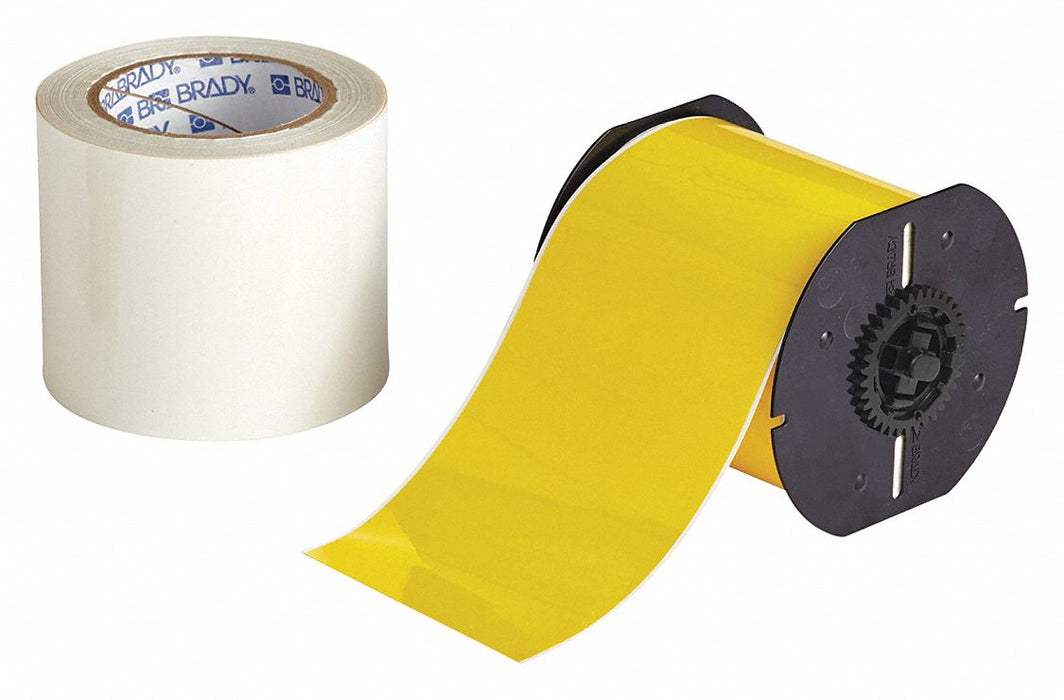ContinuousLabelStock Yellow Gloss 4inW