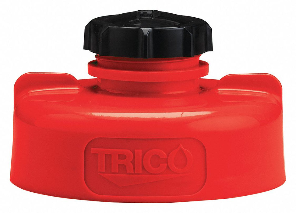 Storage Lid Red Plastic 6 in H