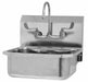 Hand Wash Sink Kit 19 x18 x16.5 Silver