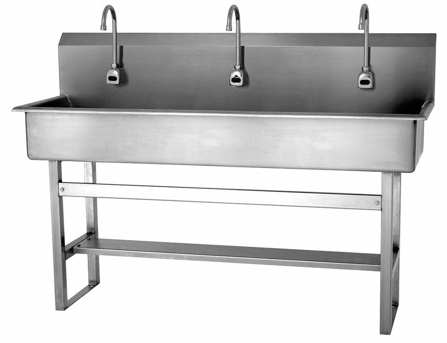 Wash Station 60 x20 x45 Silver