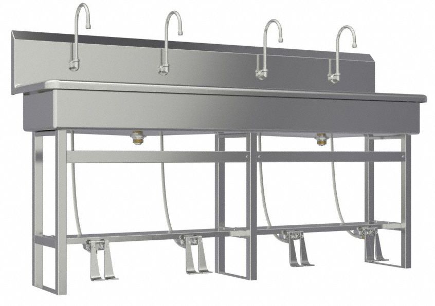 SaniLav Wash Sta Rect 77inx16-1/2inx8in