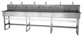 Wash Station 120 x20 x45 Silver