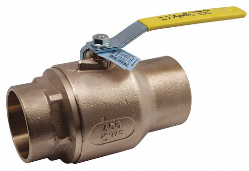 Manual 2-Way Ball Valve Sweat Bronze