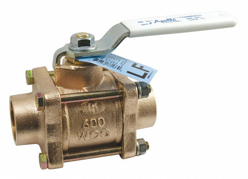 Manual 2-Way Ball Valve Sweat Bronze