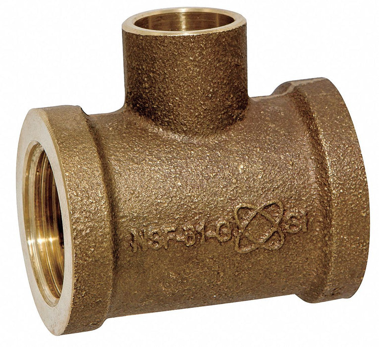 Tee Bronze FNPT3/4 FNPT3/4 Cup3/4 