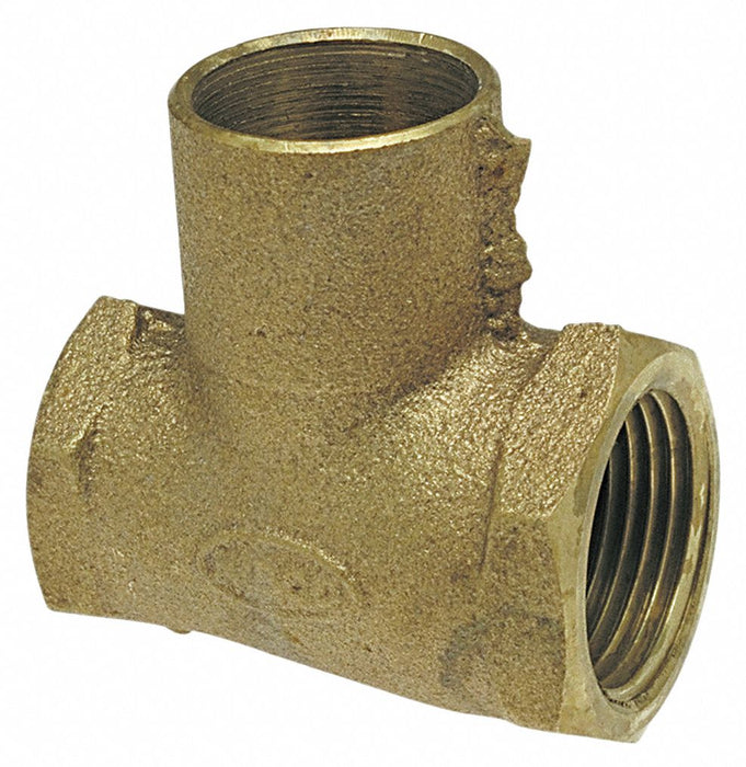 Tee Bronze FNPT3/4 FNPT1/2 Cup3/4 