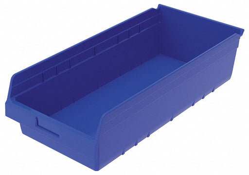H2370 Shelf Bin Blue Plastic 6 in