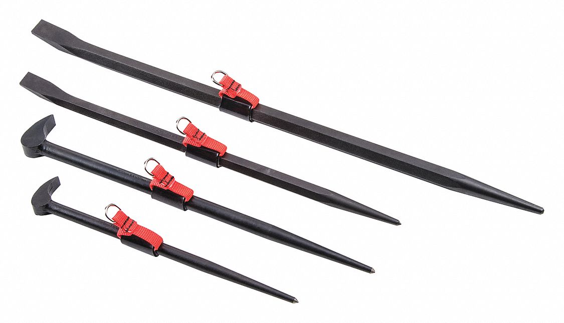 Pry Bar Set 12in. to 24in. L 4-Piece