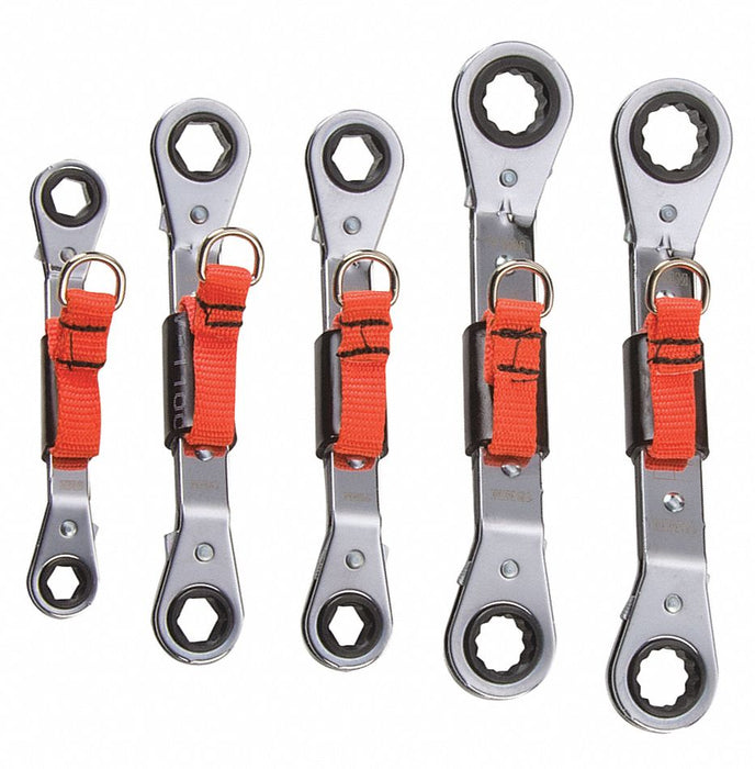 Box End Wrench Set Fll Plsh Offset SAE