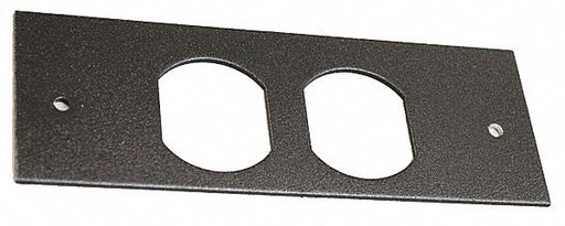 Duplex Faceplate Fitting Black Steel