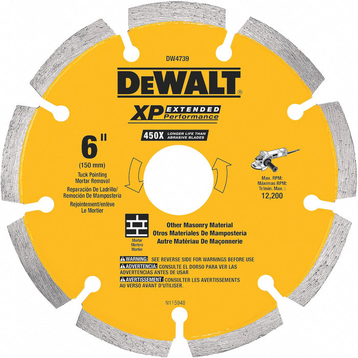 DiamondSawBlade Diam 6 Thick 0.25 