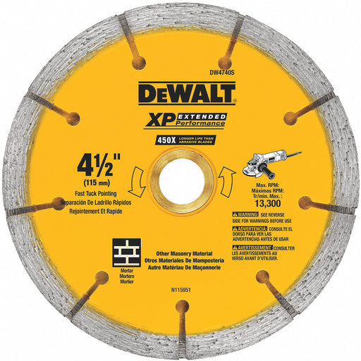 DiamondSawBlade Diam 4.5 Thick 0.25 