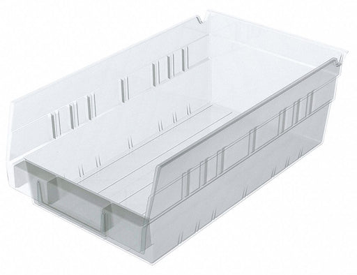 Shelf Bin Clear Indstr Grd Poly 4 in