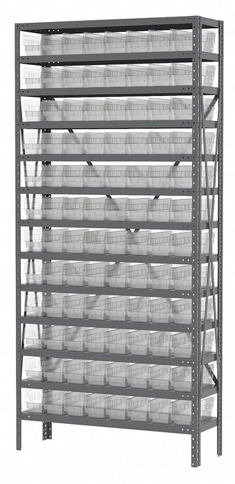 Bin Shlvng 12inx79inx36in Clear