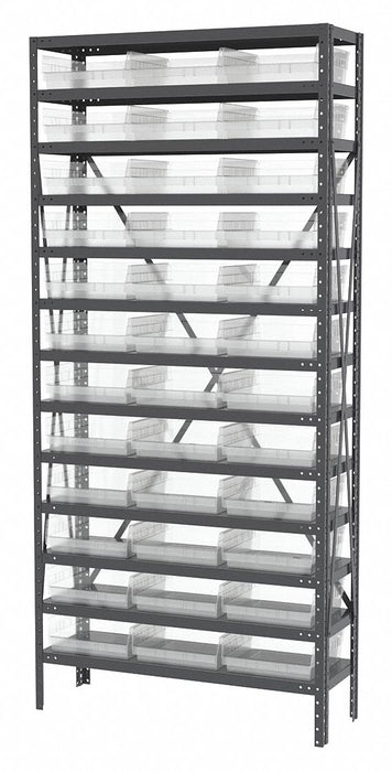 Bin Shlvng 12inx79inx36in Clear