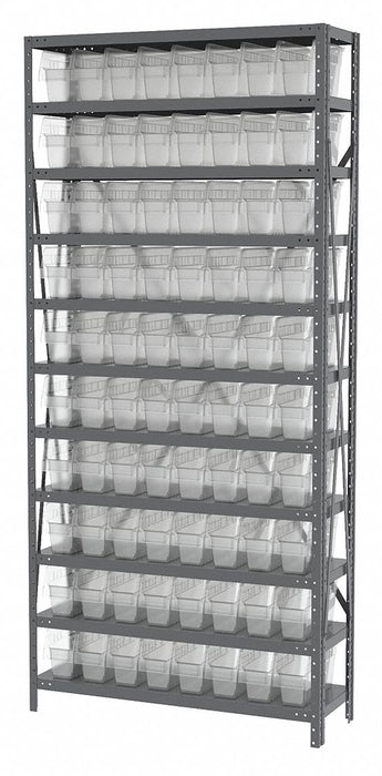 Bin Shlvng 12inx79inx36in Clear