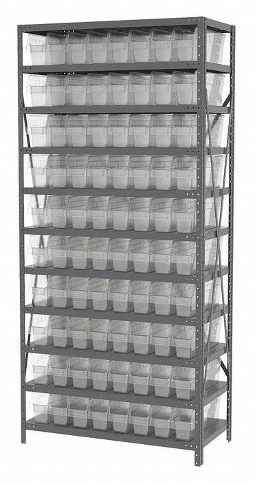 Bin Shlvng 18inx79inx36in Clear