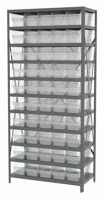 Bin Shlvng 18inx79inx36in Clear