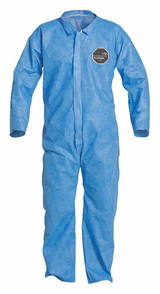 H3322 Collared Coveralls XL Blue SMS PK25