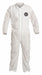 H3322 Collared Coveralls M White SMS PK25