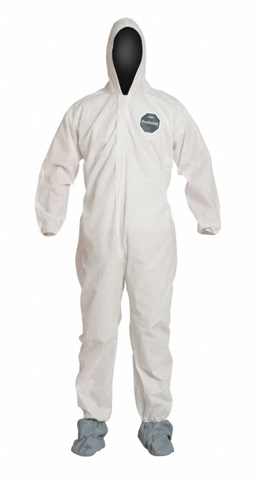 Hooded Coveralls 5XL White SMS PK25