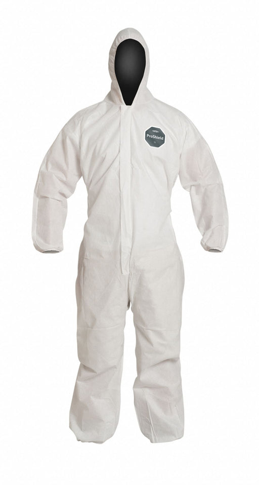 H3337 Hooded Coveralls M White SMS PK25