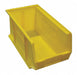 Hang and Stack Bin Yellow Plastic 7 in