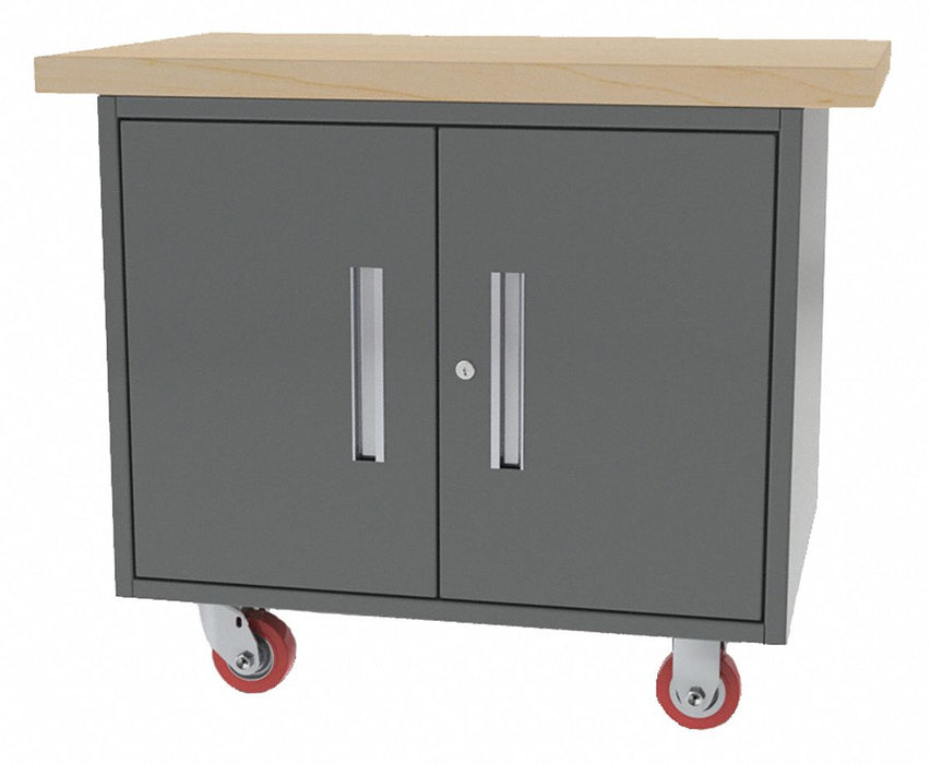 Mobile Cab Bench Butcher Block 38 W 24 D